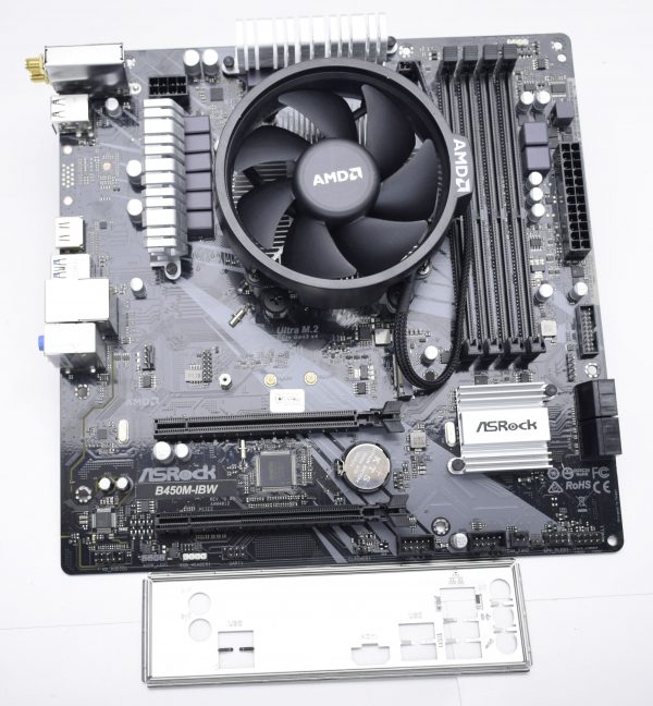 ASRock B450M-IBW AM4 AMD B450 Micro ATX AMD Motherboard w/ Heatsink TESTED