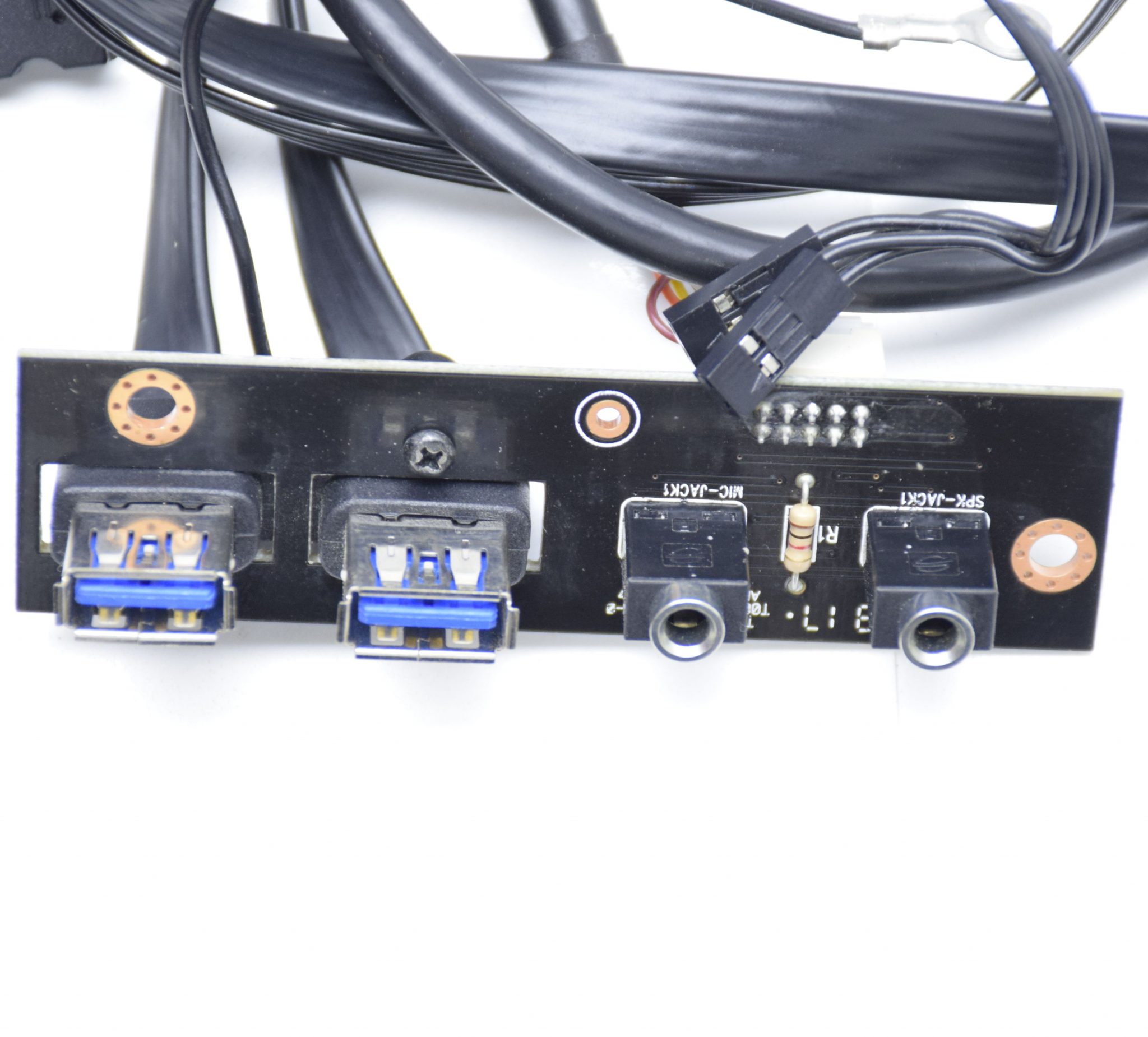 CYBERPOWERPC CSeries Genuine Desktop USB Audio I/O Panel with Cables