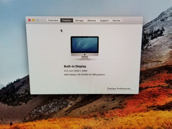 Apple iMac A1311 21.5'' Mid 2011 i5 2.5GHz 4GB 1TB Radeon 6750M 512 MB OS HS - Image 7