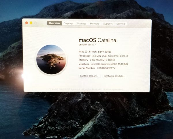 Apple iMac A1418 21.5" Core i3 3.3GHz-8GB RAM-480GB SSD-NEW LCD-OS Catalina - Image 8
