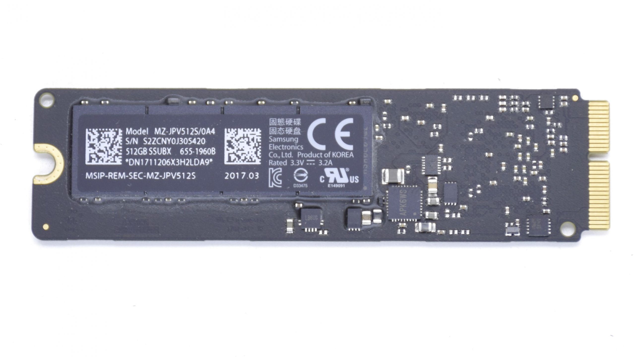 APPLE MZ-JPV512S/0A4 512GB PCIe FLASH SSD KIT iMAC MACBOOK PRO 655-1960B -  eSocket.us