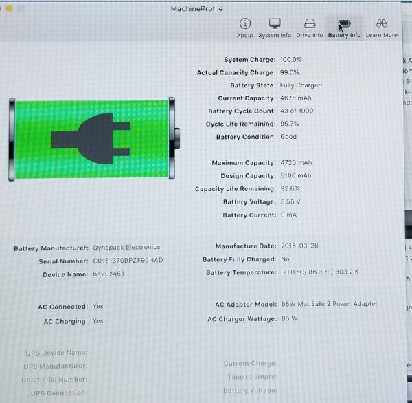 Original Battery MacBook Air 11" A1465  A1495 020-8085-B (90% / 200 cycles) - Image 3