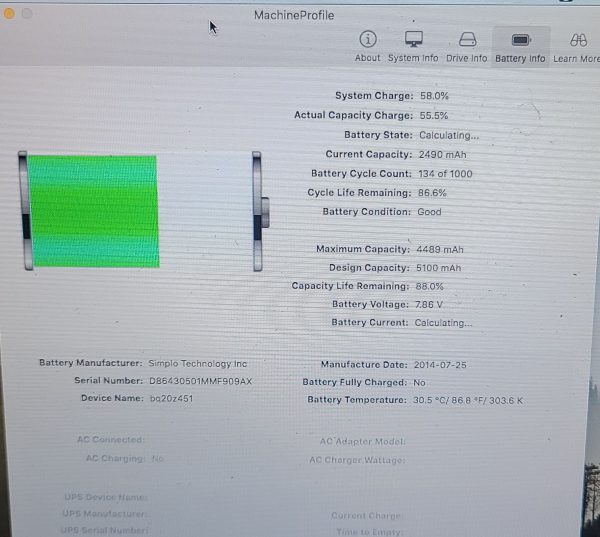 Original Battery MacBook Air 11" A1465  A1495 020-8085-B (90% / 200 cycles) - Image 4