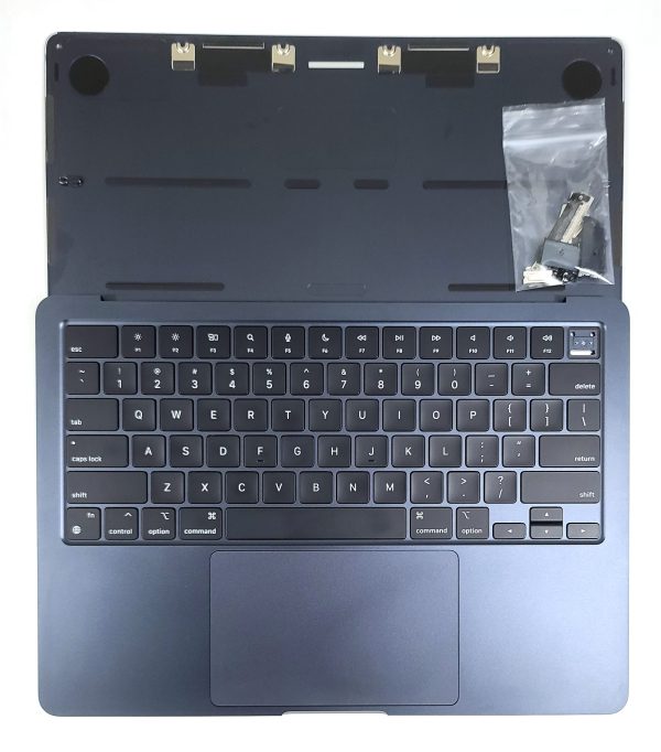 Grd A- MacBook Air 13.6” A2681 M2 Top Case Keyboard Touchpad Battery MIDNIGHT